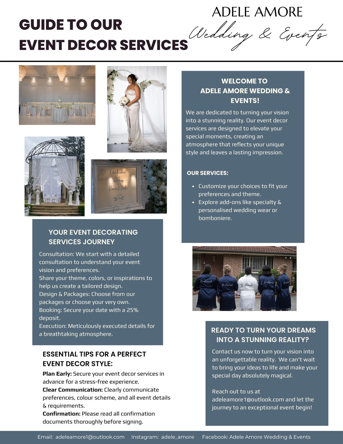 Welcome and our services