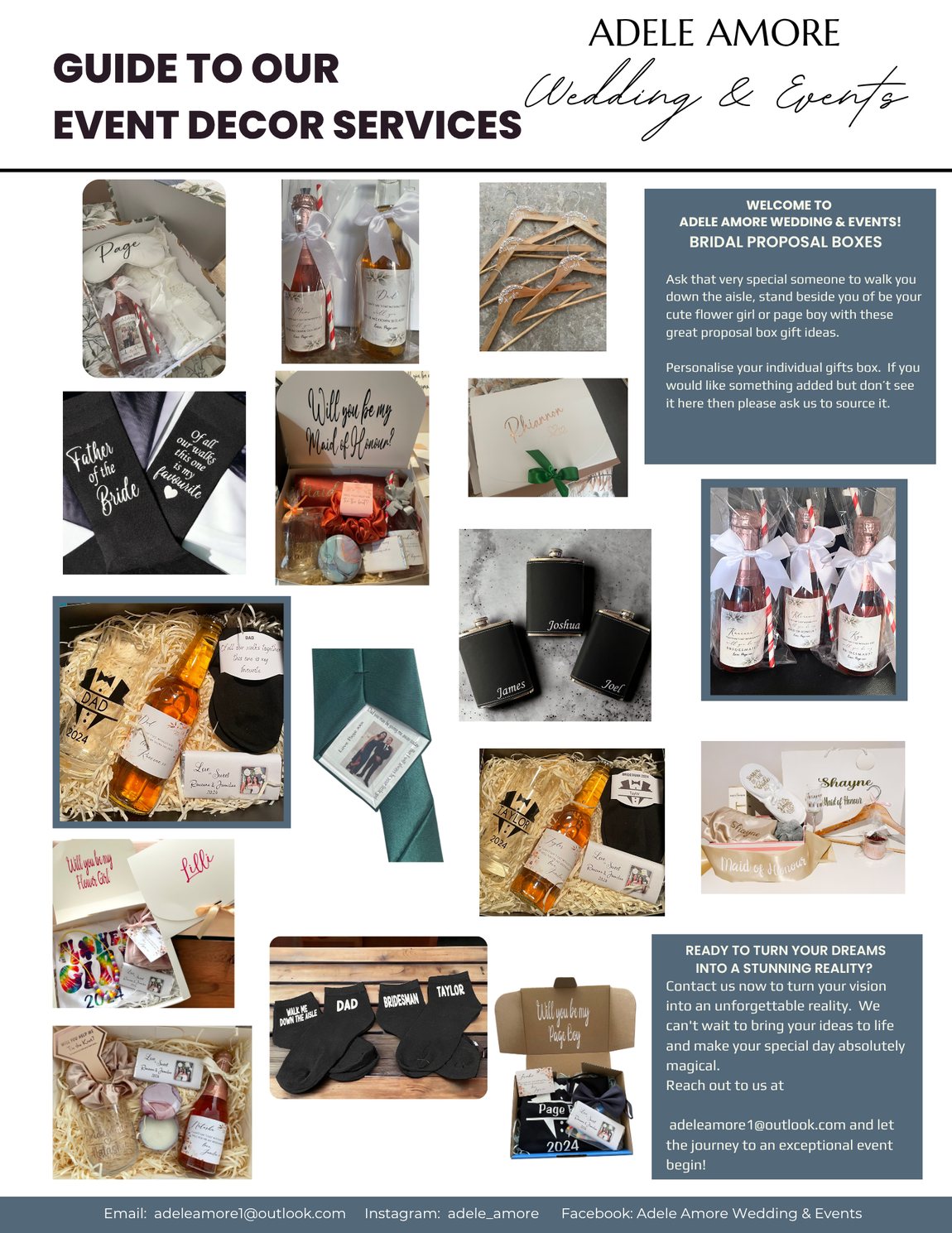 Bridal proposal boxes